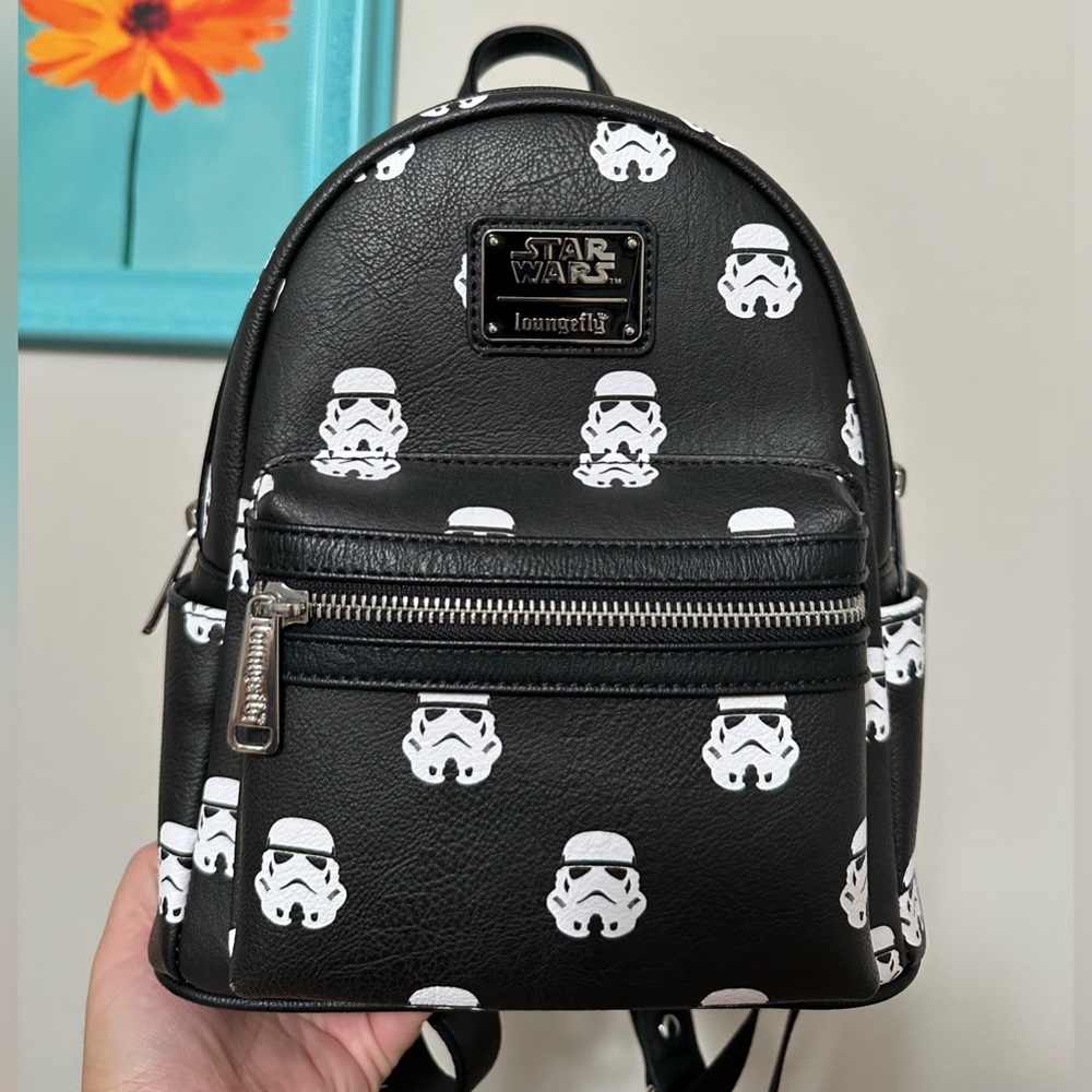 Loungefly Black and White Stormtrooper Backpack